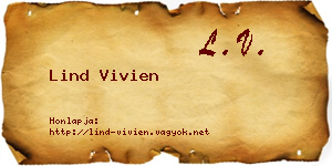 Lind Vivien névjegykártya